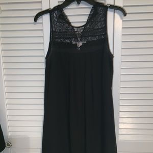 Black shift dress